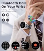 Smart Watches for Men Women, 1.43" Bluetooth Call Sports Smart Watch, Waterproof Fitness Tracker with 110+ Sports Modes/Heart Rate/Sleep Monitor, Fitness Smart Watch for Android & iPhone(3 Straps) - Image 4