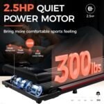 GTRACING Walking Pad, Under Desk Treadmill with Incline for Home, Portable Treadmill with Remote Control LED Display, 2.5 HP Quiet Walking treadmills with APP Shock Absorption Design, 300 Lbs Capacity - Image 4