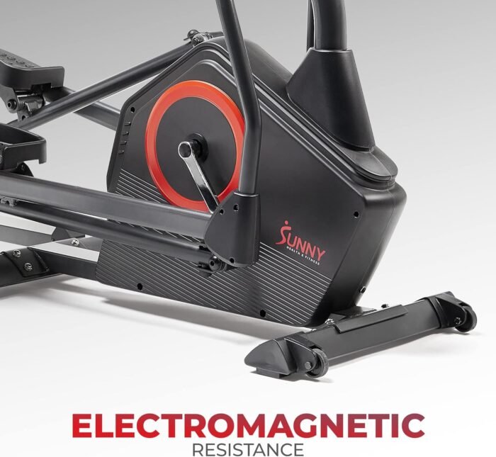 Sunny Health & Fitness Full Body Workout Elliptical Trainer with Digital Performance Monitor, Low Impact Exercise, and Optional Bluetooth with Exclusive SunnyFit App - Image 4