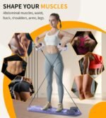 Pilates Board - Pilates Reformer Set, 6 in 1 Pilates Boards for Home Workout, Portable and Foldable Pilates Reformers, Multifunctional Reformer Pilates Machine, Pilates Board for Women - Image 7