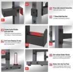 PASYOU Squat Rack for Home Gym with Max Load 1800 lbs for Bumpers and 600 lbs for J Hooks (Model:SR30) - Image 6