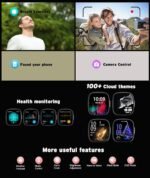Advanced Health & Fitness Smartwatch,1.72'' HD Touchscreen,Men's Women's Smartwatch,100+ Exercise Modes,24/7 Heart Rate,Blood Oxygen,Stress,Sleep Tracking,Waterproof Fitness Tracker (Black) - Image 10