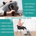 Motorized Pedal Exerciser, Electric Pedal Exerciser for Arm and Leg Low Impact Exercise Rehabilitation, No Resistance, Suitable for Seated Leg Exercise and Arm Exercise for Elderly People - Image 6