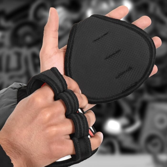 Gym Grips Pads - Neoprene Gloves Gym Palm Protector Weight Lifting Grips Replacement of Workout Gloves Men and Women - Lifting Grip Pads for Weightlifting, Calisthenics & Pull Ups. - Image 3