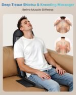 COMFIER Shiatsu Back Massager with Heat,Massage Chair Pad for Back Relief deep,Heated seat Cushion,Chair Massager for Neck,Hip with Kneading & Vibration,Home Office,Gifts for Women Men,Dad,Mom - Image 3