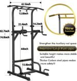 BangTong&Li Power Tower, Pull Up Bar Dip Station/Stand for Home Gym Strength Training Workout Equipment - Image 3