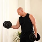 Sunny Health & Fitness Exercise Vinyl 40 Lb Dumbbell Set Hand Weights for Strength Training, Weight Loss, Workout Bench, Gym Equipment, and Home Workouts - Image 13
