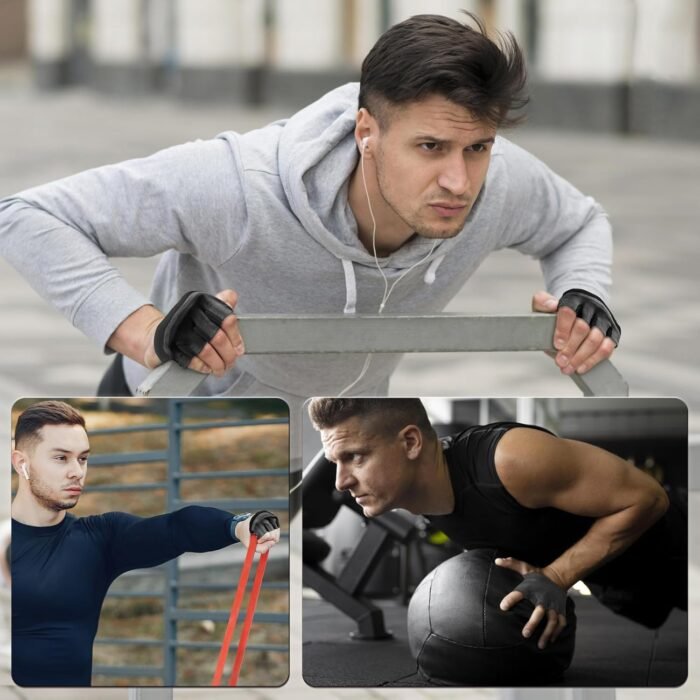 Sunnex Gym Gloves for Women & Men - Fingerless Workout Gloves for Weightlifting, Lightweight Breathable Fitness for Sports and More - Image 6