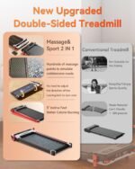 Walking Pad Treadmill, Anylife Under Desk Walking Pads Incline 330lb Capacity, 2.5HP Portable Treadmills for Home, Compact Treadmill Small Running Pad with LED Display, Remote Control - Image 9