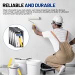 32 Pieces 4 Inch Paint Roller Kit Including 4 Inch Small Foam Roller Covers Frame Tray and Liner for Home DIY Crafts Holiday Party - Image 5