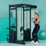 RitKeep PMAX 5600 Home Gym SmithΔ Machine, 6-in-1 Strength Training System with 326lb Dual Weight Stacks, Multi-Accessories Including Chin-up, Dip Bar, Low Row and Landmine. - Image 10