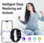 Fitness Tracker with 24/7 Heart Rate,Blood Pressure Sleep Tracking,104 Sports Modes Calories Smart Watch,IP68 Waterproof Step Counter Activity Trackers Pedometer for Android&iPhone Women Men - Image 4