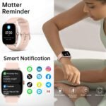 Smart Watch for Men Women with Bluetooth Call & AI Voice, 1.85" HD Fitness Tracker with Heart Rate SpO2 Sleep Monitor, 100+ Sports Modes, Mini Games, IP68 Waterproof Smartwatch for Android iOS Phones - Image 4