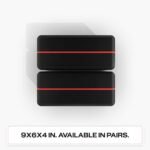 Peloton Yoga Block | Premium EVA Foam Yoga Blocks Available in Set of Two with Curved Edges and Corners, Accessories for Beginner and Advanced Yoga, 9 x 6 x 4 inches, Black/Red - Image 3