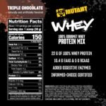 Mutant Whey – 100% Whey Protein Powder Shake, Gourmet Taste, 22g of Protein, Fast Absorbing, Easy Digesting, 5lbs - Triple Chocolate - Image 6