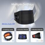 Comfytemp Cordless Portable Heating Pad for Back Pain Relief, Lower Back Massager with Heat Wireless, FSA HSA Eligible Rechargeable Heating Pad APP Control, 9 Heat 5 Vibration, Birthday Gifts for Mom - Image 4