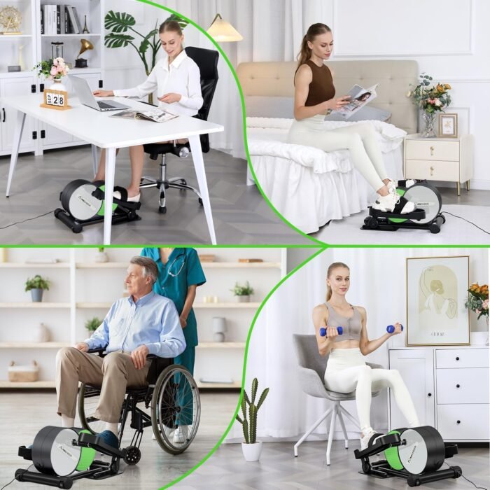 ANCHEER Under Desk Elliptical, Leg Exerciser While Sitting for Seniors with Remote Control, Display Monitor, Electric Seated Pedal Exerciser for Home, Ellipse Leg Exerciser as Seen on TV - Image 7