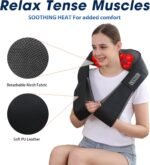 Shiatsu Neck and Back Massager with Heat, Electric Deep Tissue Kneading Neck and Shoulder Massage, Best Gifts for Women Men Mom Dad Mothers Fathers Day Birthday Gift (NOT Cordless) - Image 6
