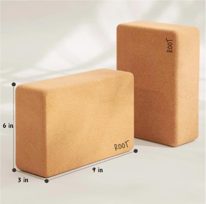 Ultimate Eco-Friendly Yoga Blocks | Premium Portuguese Cork Bricks | Set of One or Two Cork Yoga Blocks | 2 pack or Single Block | High Density, Non-Slip, Natural Material | Great for Travel | Moisture-Proof | Better Support, Balance & Comfort | Ideal for Yoga, Pilates and Stretching - Image 6