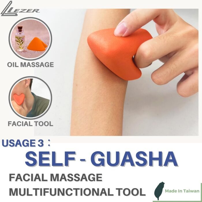 LEZER Trigger Massage Point, Manual Massage Ball, Hip Hook, Muscle Knot Release Tool, Deep Tissue Relief, Hip Flexor Iliacus Back Psoas Hand Foot Myofascial, Physical Therapy, 2.9 inｘ2.1 in（Orange） - Image 6