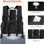 Ytonet Gym Backpack For Men Women, Travel Sports Track Bag With Shoe Compartment USB Charging Port, Large Workout Laptop Backpack Water Resistant College Bag Fit 15.6 Inch, Camping, Black - Image 7