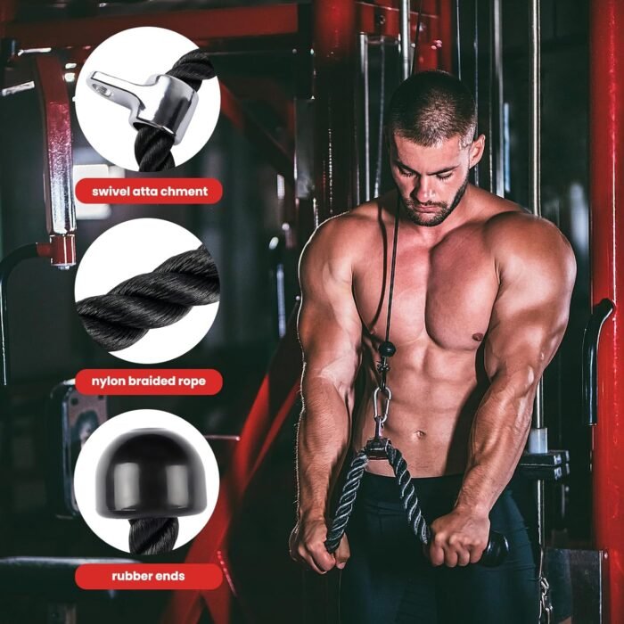 LAT Pulldown Attachments Pulley System Gym Tricep Rope Pull Down Training Cable Machine LAT Pulldown Machine for Home Gym - Image 6