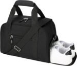 Small Gym Bag for Women & Men - 14 inch Mini Duffle Bag Weekender & Overnight with Shoe Compartment Travel, Sports, Workout, for Black - Image 2