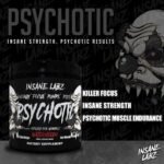 Insane Labz Psychotic Black Edition Mid Stimulant Pre Workout Powder, Energy Focus Pumps, Loaded with Creatine Beta Alanine Taurine Fueled by AMPiberry, 35 Servings (Gummy Candy) - Image 5