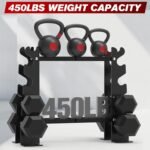 Dumbbell Rack Stand Only, Weight Rack for Dumbbells Strength Training Dumbbell Racks Red and Black 5 Tier 450LBS Capacity Weight Rack for Home Gym Weight Storage Organizer Racks, Suitable for 8-30 LBS - Image 7