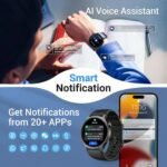 Fitpolo Smart Watch for Men Women,1.3" AMOLED Touchscreen Fitness Tracker, Make/Answer Calls, Heart Rate SpO2 Monitor, IP68 Waterproof, Sleep & Activity Tracking Smartwatch for Android Phones iPhone - Image 6