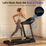 Treadmills for Home Use, Walking Pad Treadmill with Incline, Auto Foldable Treadmill for Home, 8.0 MPH Running Treadmill with Bluetooth Enabled, 300 lbs User Capacity - Image 3