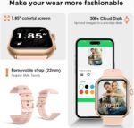 Health & Fitness Trackers for Women Men: 100 Day Battery Life Activity Tracker with Answer/Make Call Blood Pressure SpO2 Sleep Heart Rate Monitor 120+ Sports 5ATM Smart Watch for iPhone Android Pink - Image 9