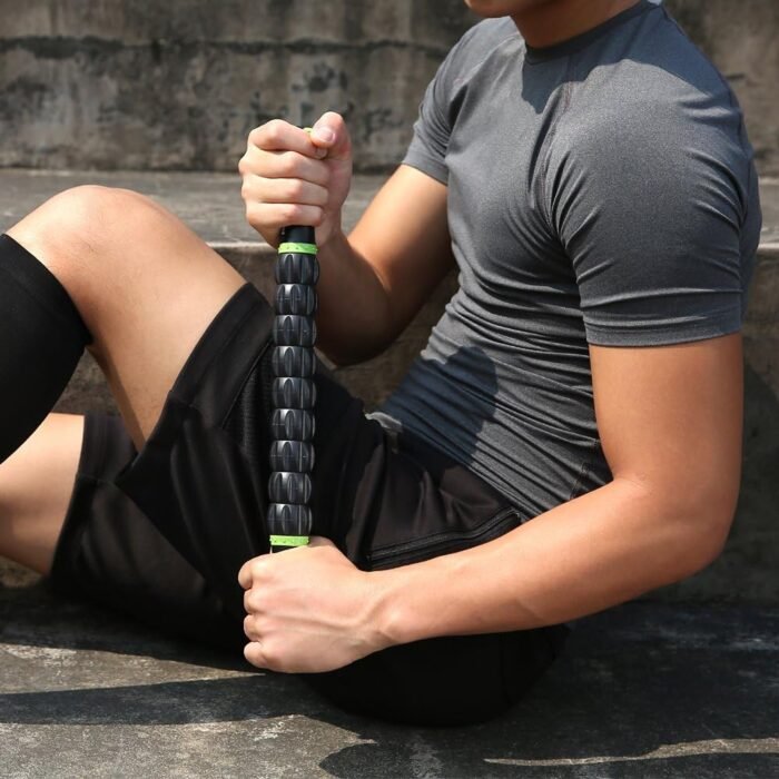 Idson Muscle Roller Stick for Athletes- Body Massage Sticks Tools Massager for Relief Muscle Soreness,Cramping and Tightness,Help Legs and Back Recovery,Black Green - Image 8