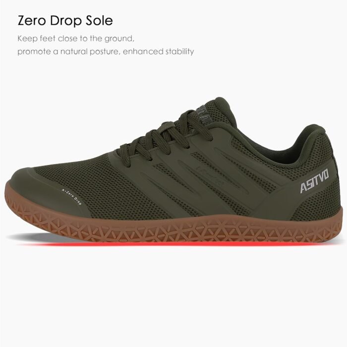 ASITVO Wide Men's Barefoot Zero Drop Sole Minimalist Width Toe Box Walking Shoes Sneakers TPU Toe No-Sew Upper - Image 3