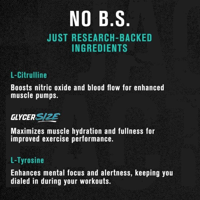 Jacked Factory Pumpsurge Caffeine Free Pre Workout for Men & Women - Nootropic Booster & Stim Free Pre Workout - Intense Pumps, Enhanced Focus - 30 Servings, Strawberry Lemonade - Image 6