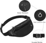 Fanny Pack For Women And Man Crossbody Bag Cross body Bag With Adjustable Strap For Travel Running Hiking Walking Workout Black - Image 4