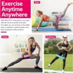 WALITO Resistance Bands for Working Out, Fabric Exercise Bands for Legs and Butt, Workout Bands for Women and Men, Booty Band for Yoga Starter Set, Pilates, Rehab, Fitness and Home Workout - Image 6