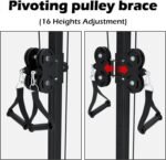 VIVITORY LAT Pull Down and Low Row Cable Machine - 16 Height Adjustable Pulley System for Full Body Workout, Maximum Weight Capacity 400lbs, Perfect for Home Gym, Includes Additional Handle - Image 5