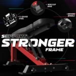 Mikolo Smith Machine, 2200lbs Squat Rack with LAT-Pull Down System & Cable Crossover Machine, Training Equipment with Leg Hold-Down Attachment, Garage & Home Gym Package - Image 7
