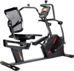 Sunny Health & Fitness Elite Recumbent Cross Trainer & Elliptical Machine with Arm Exercisers for Home Arm/Leg Training, Easy Adjust Seat & Mesh Backrest, Free SunnyFit App Bluetooth Connectivity - Image 8