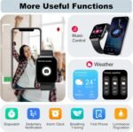 Smart Watch for Men Women, 1.96" Smartwatch (Answer/Make Call), IP68 Waterproof Fitness Tracker, 100+ Sport Modes, Heart Rate and Sleep Monitor, Pedometer, Smartwatches for Android iOS - Image 8
