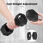 Adjustable Dumbbell Set, 4 in 1 Free Weights Dumbbells Set for Women, Weights for Women at Home, 2lb 3lb 4lb 5lb with TPU Soft Rubber Handle for Home Gym Exercise Training - Image 7