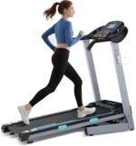Treadmill with Auto Incline - 300 lb Capacity, 3.0HP Folding Electric Treadmill Up to 8.5 MPH Speed, Running Machine with 17.5" Wide Tread Belt and Bluetooth Speaker for Home Use - Image 2