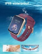 Smart Watches for Men Women (Answer/ Make Calls) Compatible with iPhone Android Phones, 1.85" Smartwatch Fitness Tracker with 100+ Sports Heart Rate Monitor Pedometer Sleep Tracker Waterproof (Purple) - Image 6