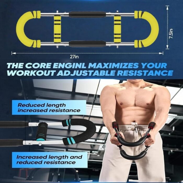 Twister Arm Trainer,Arm Trainer for Men, Adjustable Chest Workout Equipment,Chest Trainer, Shoulder Muscle Training,Wrist & Forearm Strengtheners, Portable Home Fitness Equipment - Image 7