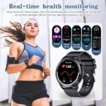 Smart Watches for Men Women with Bluetooth Call,1.39" HD Round Smartwatch with Blood Pressure/Heart Rate/Blood Oxygen/Sleep Monitor,110+ Sport Modes Fitness Tracker,IP67 Waterproof Watch - Image 5