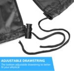 Elliptical Cover Elliptical Exercise Machine Cover for Indoor & Outdoor Home Elliptical Fitness Machine Protective Cover Waterproof & Dustproof Black - Image 7