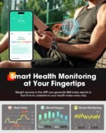 Smart Watches for Men, Bluetooth Call Military Smart Watch, Waterproof Fitness Tracker with Heart Rate/Blood Oxygen/Sleep Monitor/124 Sports Modes, Tactical Watch for Android Phones & iPhone (Silver) - Image 3