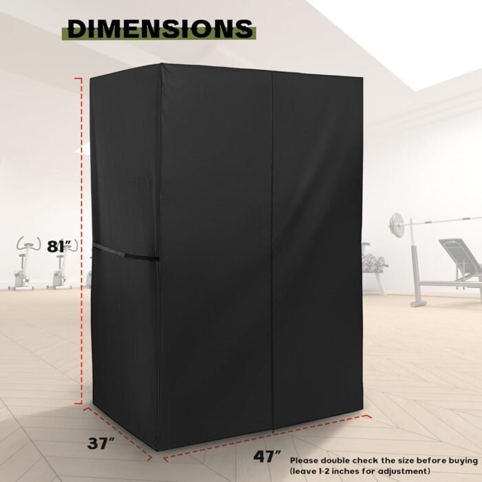 Squat Rack Cover, Waterproof Power Cage Cover, Protective Squat Cage Cover for Home Gym, Outdoor Power Rack Cover/Gym Rack Cover/Weight Lifting Rack Cover/Smith Machine Cover - Image 8