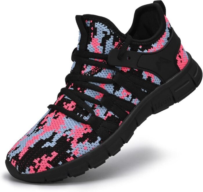 AOE Womens Fashion Walking Running Shoes Ultra Lightweight Breathable Mesh Tennis Shoes Non Slip Athletic Workout Gym Sneakers - Image 2